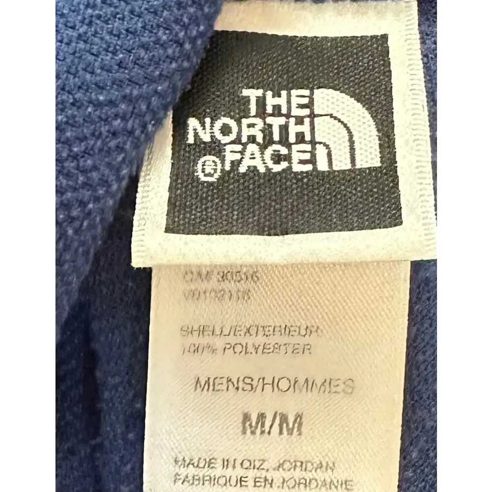 The North Face Textured 1/2 Zip Pullover Blue Size M
